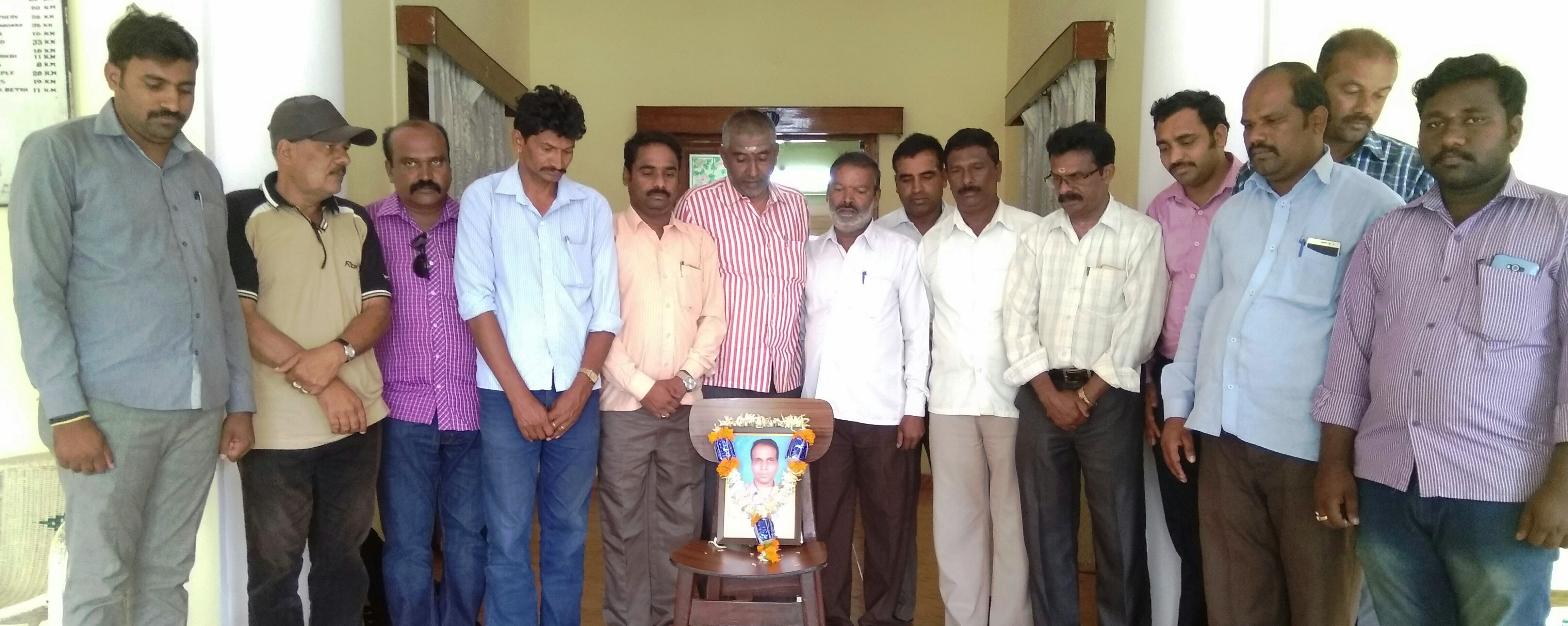 ಪತ್ರಕರ್ತರರಾಗಿ ಸೇವೆ ಸಲ್ಲಿಸಿ ಇತ್ತೀಚಿಗೆ ನಿಧನರಾದ  ಎನ್.ನಾಗರಾಜುಗೆ  ಶ್ರದ್ದಾಂಜಲಿ ಅರ್ಪಣೆ